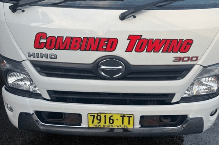 Different Types of NSW Tow Truck Number Plates - Combined Towing